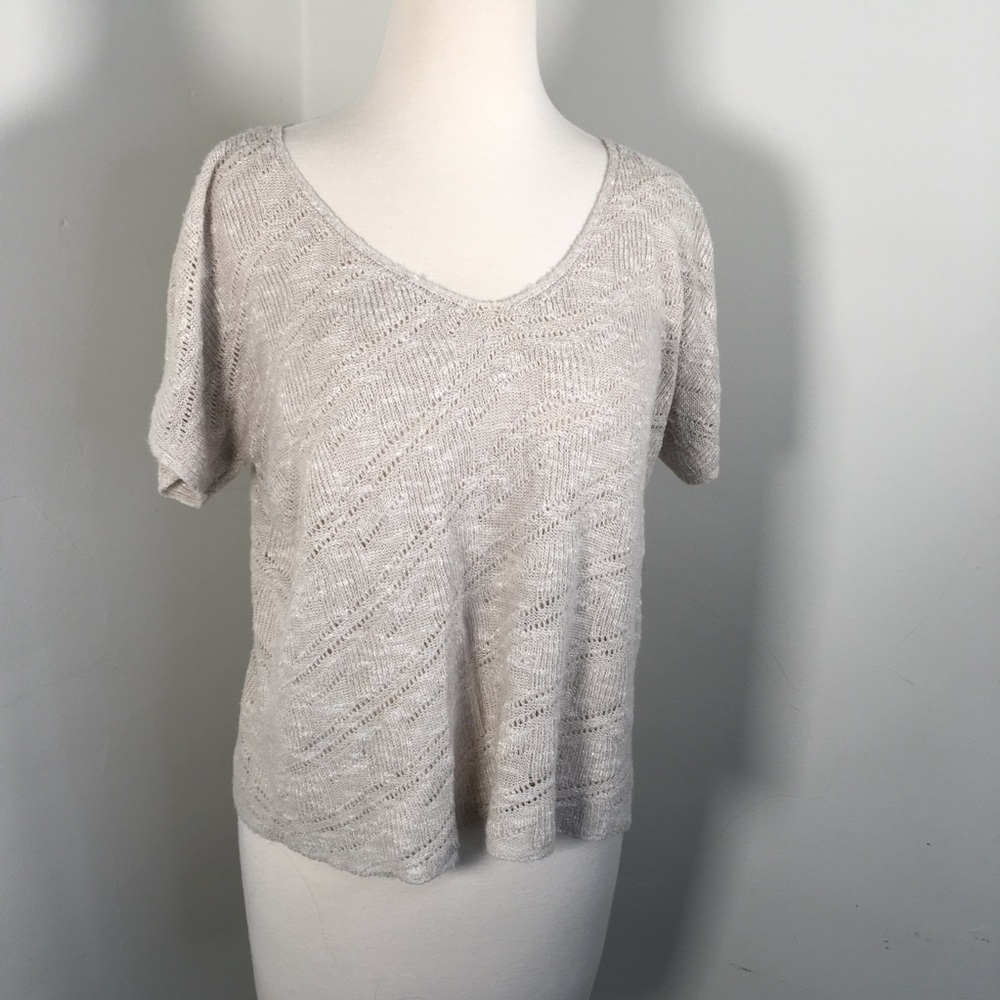 Eileen Fisher S oversized cropped lightweight